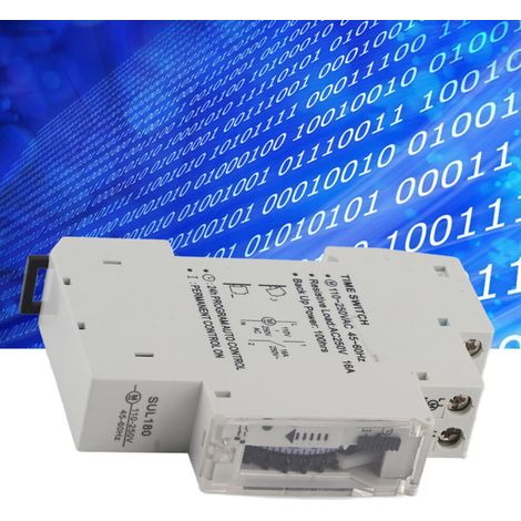Adatto per interruttori temporizzatori digitali di precisione SUL180 da 24 ore, realizzati in materiale ABS, con intervalli di 15 minuti.
