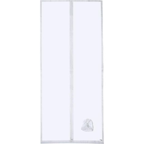 Joint de porte pour climatiseurs mobiles avec rallonge de tuyau cousue pour une performance de refroidissement optimale, une consommation d'énergie réduite, avec fermeture Éclair, 100x210cm (1/5)