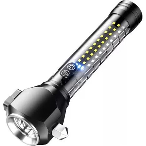 Andowl - Torcia Elettrica Ricaricabile Multiuso A Led In Alluminio Q-d650 Emergenza Martello - (1/5)