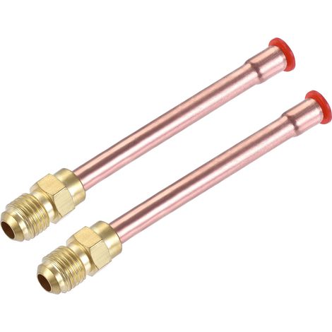 2Pcs Laiton Tuyau Raccord 45 Degré pour Climatisateur (1/5)