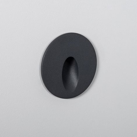 Baliza Exterior LED 3W Empotrable Pared Circular Gris Boiler 4000K Blanco Neutro (1/5)