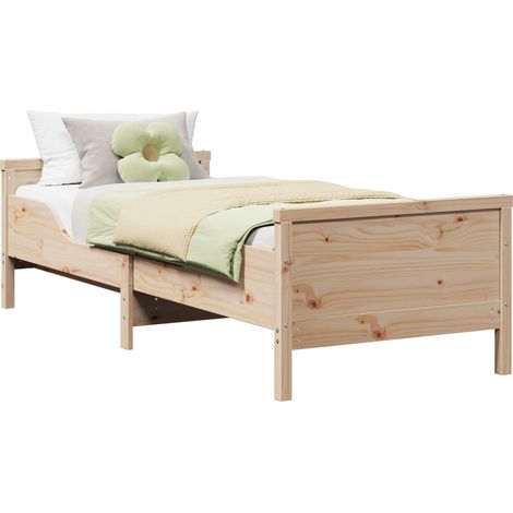 Estructura de cama Marrón 80 x 200 cm Madera de ingeniería vidaXL