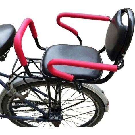Vélo électrique siège enfant arrière VTT, chaise vélo barrière haute, porte-bébé vélo adulte, accessoire vélo montagne, assise enfant robuste (1/4)