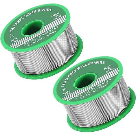 Fil à souder sans plomb 0,8 mm – Noyau de colophane – 20 g – Conductivité électrique optimale – Pour réparations électroniques - FLUX 20 G (1/5)