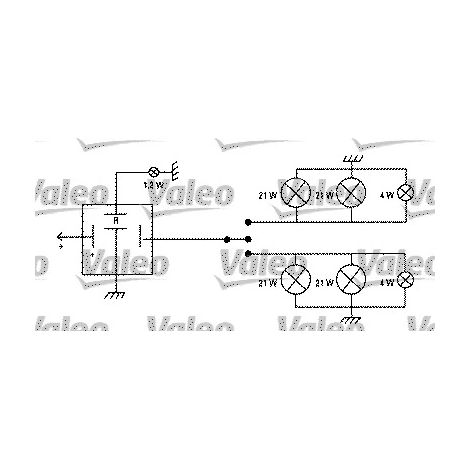 Centrale clignotante Valeo 641426 6434430 7595406 7700638976 9253194280