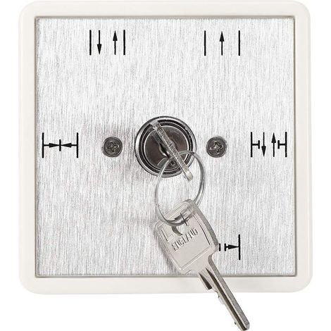Schlüsselschalter Garagentor, 5 Positionen Funktionsauswahl Schlüsselschalter, Schlüsselschalter für automatischen Schiebetür Betrieb (1/5)