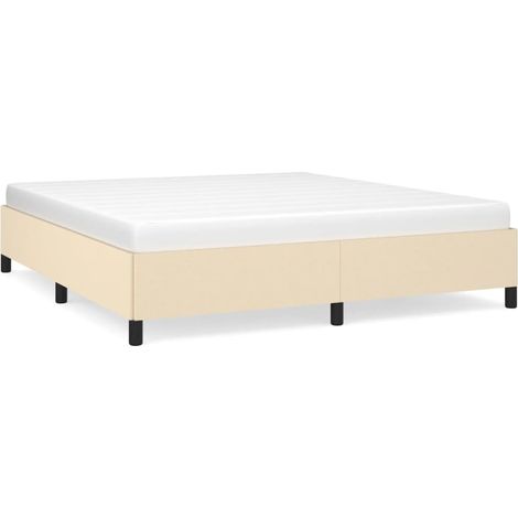 Maison Exclusive - Giroletto senza Materasso Crema 180x200 cm in Tessuto (1/5)