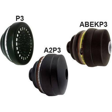 Filtros Climax para máscaras completas faciales protección contra gases de tipo A y A2P3