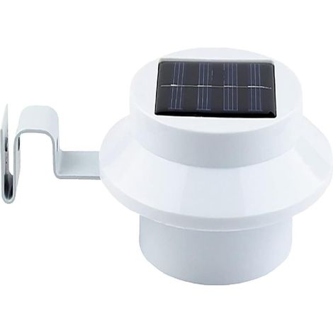 Luz solar para canaletas de jardín exteriores, luz blanca positiva, blancaAlta calidad, la opción ideal para familias. (1/5)