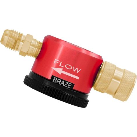 Outil de Purge D'azote, Connecteur de 1/4 de Pouce Regulateur D'azote Regulator Brazer Tool pour L'équipement de CVC pour la Purge et le Brasage, la Fixation Rapide avec un Tuyau (1/5)