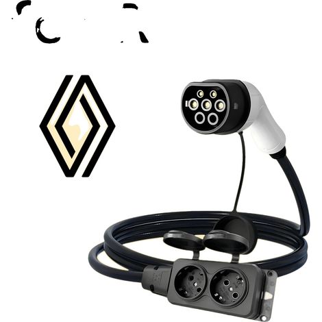 Câble de recharge, 3,5 kW, compatible avec les véhicules électriques, Pour Renault, Type2-b (1/2)