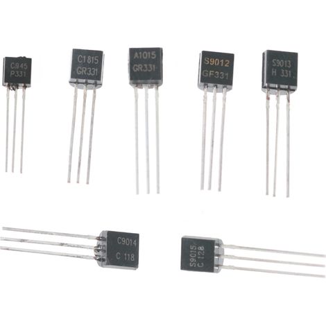 600 transistors TO-92, 15 spécifications : 2N222/ 2N3904/ 2N3906/ 2N5401/ 2N5551/ A1015/ C1815/ C945/ S8050/ S8550/ S9012/ S9013/ S9014/ S9015/ S9018, boîte compartimentée transparente pour faciliter (1/5)
