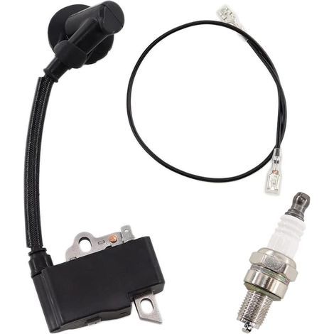Bobine d'allumage avec bougie d'allumage pour STIHL MS 171 181 211 MS171 MS181 MS211 Tronçonneuse Trimmer Pièces Remplace 1139 400 1307 (1/5)