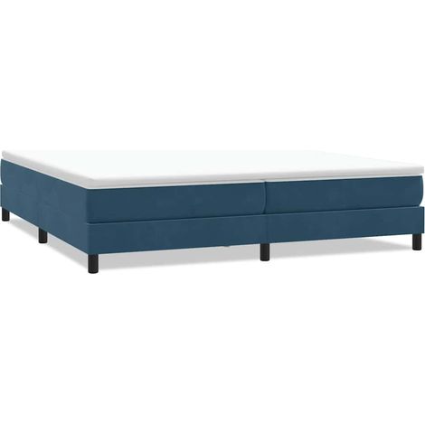 Maison Exclusive - Letto a Molle senza Materasso Blu Scuro 200x210 cm in Velluto (1/5)