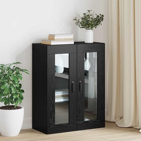 Hanging Wall Cabinet Black 69.5 x 34 x 90 cm Engineered wood vidaXL (1/5)