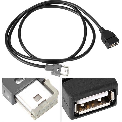 Câble USB Radio Line pour Peugeot 307 407 308 408 508 et Citroën C2 C3 C4 C4L C5, connecteur adapté, accessoire auto. (1/5)