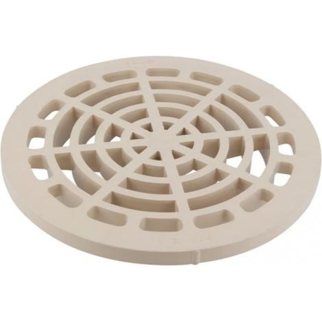 Nicoll – Grille pour siphon de cour 185 mm – PVC – Coloris sable – Pour drainage efficace et espaces confinés
