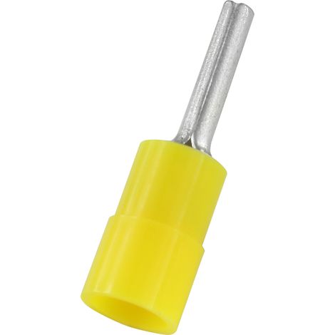Connecteur à broches à sertir Isolé RS PRO, Dia. broche 2.8mm, Long. broche 14mm, Jaune 10AWG 6mm² 12AWG 4mm² (1/3)