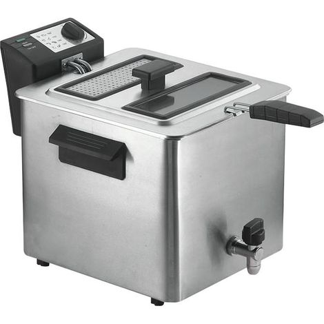 RGV FRY TYPE 8/N Fritteuse, 8 L, einzeln, schwarz, Edelstahl, 3000 W