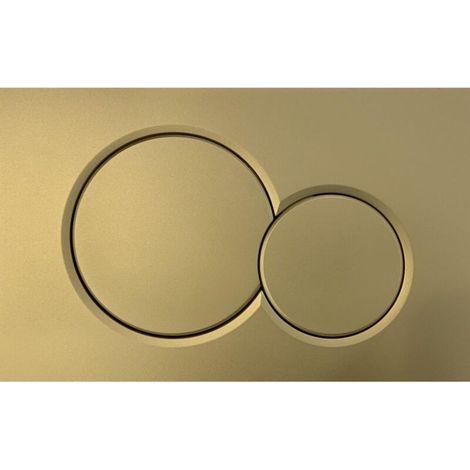 Pour Plaque de déclenchement Geberit Sigma01 pour rinçage double touche: Brushed Gold (1/4)