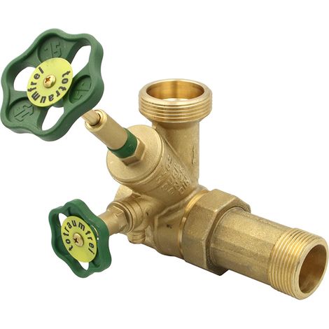 Abzweig T-Ventil KFR steigende Spindel DN 25 mit Schallschutz G 1 1/4 x G 1 1/2 ZOLL (1/5)