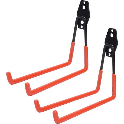 Multifunktionale, wandmontierte Garagenhaken, Aufbewahrungsgestell für Fahrräder und andere Gegenstände, Haken im A-Rahmen-Stil (1/5)