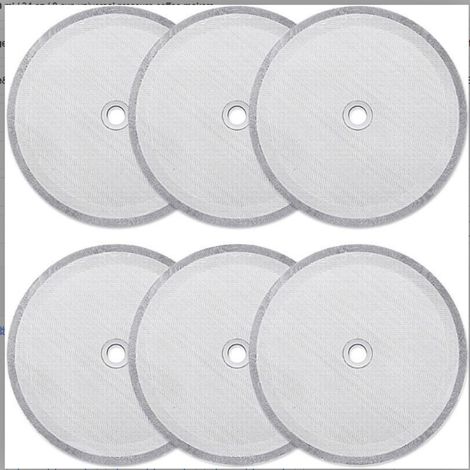 Filtres de rechange Presse française - Passoire réutilisable en acier inoxydable - Convient aux machines de 1000 ml - 6 pièces - Amateurs de café et de thé Argent (1/5)