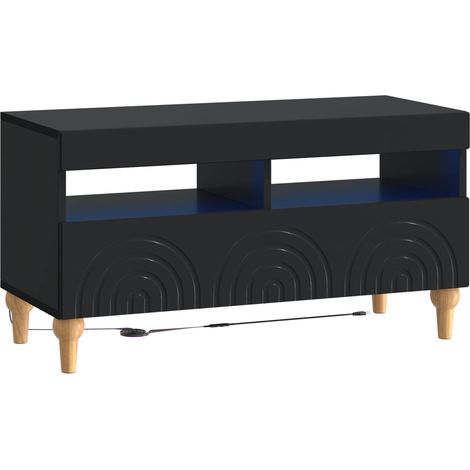 vidaXL Mobile TV LED Nero Legno ingegnerizzato (1/5)