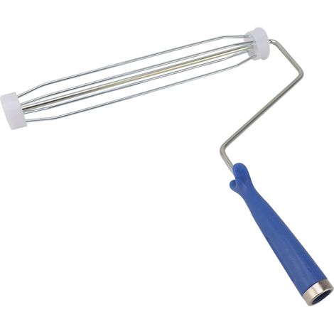 Cadre rouleau ergonomique, manche robuste, contrôle facile, support de rouleau à peinture pour rouleau anti-poussière, 12 pouces (1/5)