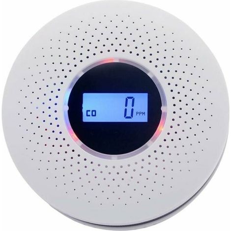 Détecteur de Fumée et de Monoxyde de Carbone - KCVV - 2 en 1 - Écran LCD - Installation Facile - Multidétections (1/4)