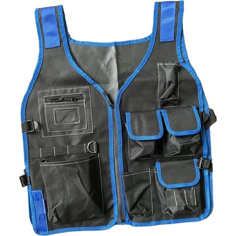Gilet porte-outils d'électricien, multipoches, sac à outils de (1/5)