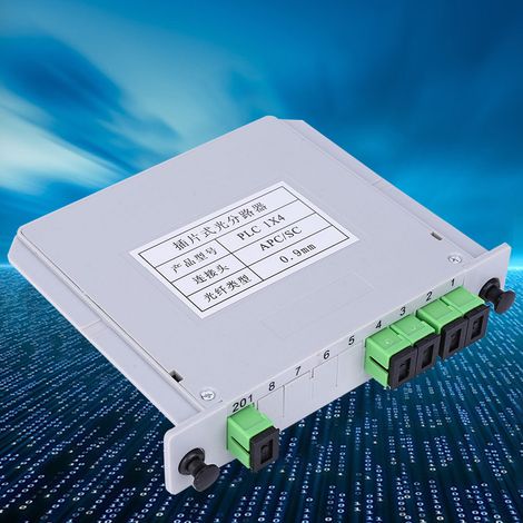 Séparateur optique à 4 lames SC APC, module de séparation de fibres optiques PLC monomodes (1/5)