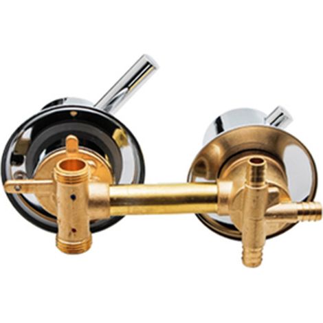 1 Mitigeur inverseur laiton, sans filetage, entraxe 10 cm ou 12,5 cm, pour cabine de douche (1/5)