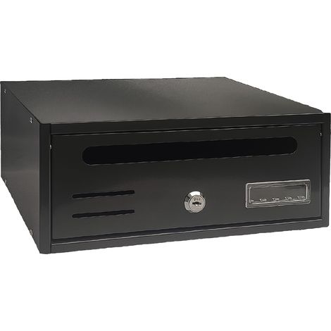 CASSETTA POSTALE SINGOLA ORIZZONTALE 1 posti - antracite - cm. 30x17,5x H. 12 - KASART