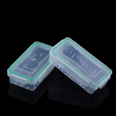 2 Pièces Coffret de Rangement pour Piles 18650 - Boîtier Étanche en Plastique Résistant (1/5)