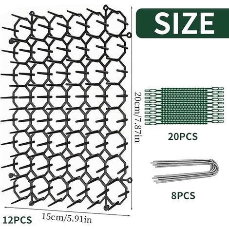 Grille Structure Alvéolaire pour Jardin 20×15CM (1/2)
