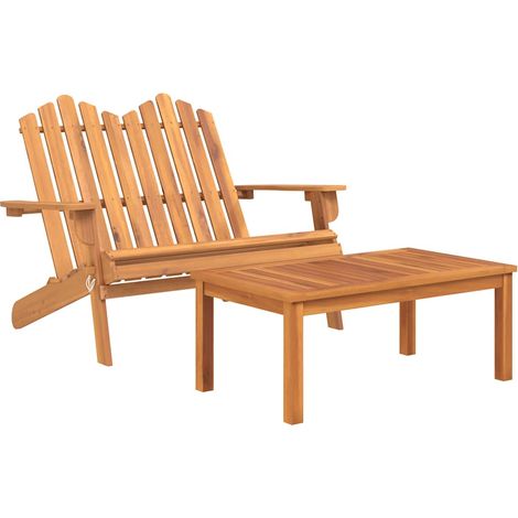 Maison Exclusive - Ensemble de salon de jardin Adirondack 2 pcs bois acacia solide (1/5)