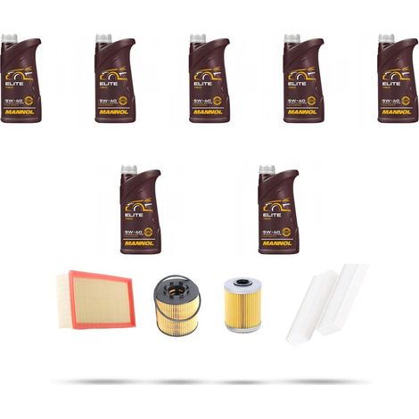 Kit tagliando 4 FILTRI e 7L OLIO compatibile con Renault Avantime 2.2 dCi 16V 110Kw dal 2002 al 2003 (1/5)