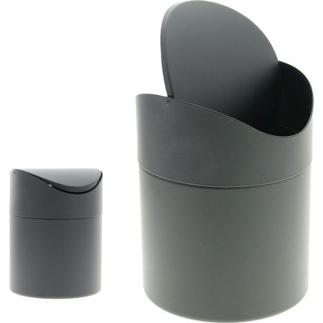 CESTINO DA BAGNO MINI CESTINO PER LA SPAZZATURA TAVOLO NERO CESTINO PER LA SPAZZATURA DEL RISTORANTE (1/5)
