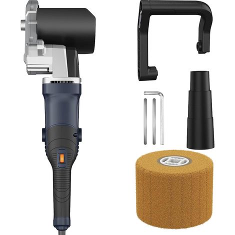 Machine de finition satinée 1300W, ponceuse et meuleuse portative à 6 vitesses fixes (900-3700 tr/min) pour métal et bois (1 disque inclus) (1/5)