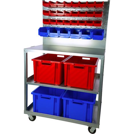 Desserte avec 4 Novabacs 54 litres + bacs à bec European : 24 x 1 litre + 6 x 3 litres - 5203156 (1/5)