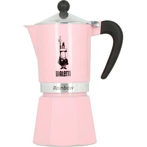 Bialetti Primavera Rainbow Kaffeekanne Rosa Pastell 6 Tassen