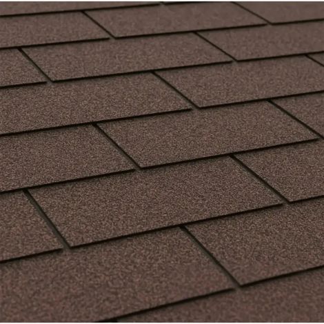 Tegole bituminose TRIO, copertura bituminosa di colore marrone 3 m2, Timbela T-BROWN (1/2)