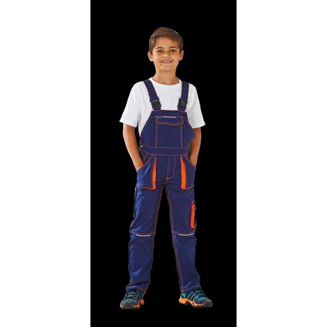 Planam Junior Latzhose marine/orange 146/152 (1/5)