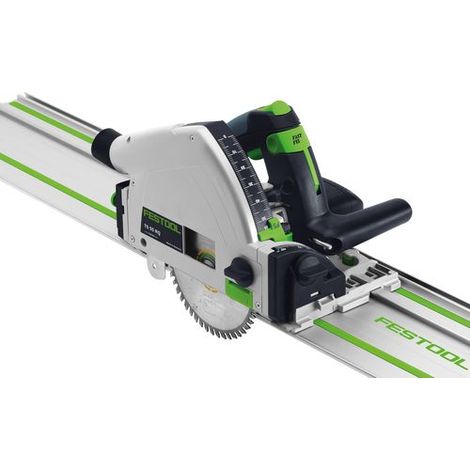 Festool TS 55 REBQ CAMP Set ( 575961 ) Sierra de inmersión 1200 W + carriles guía + abrazaderas de tornillo + conectores (1/5)