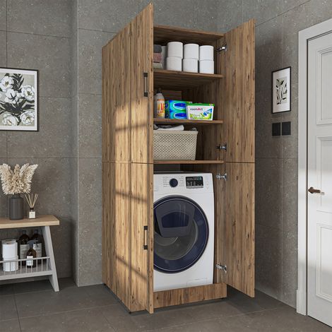 Roomart DORA-II Waschmaschinenschrank 70 cm, Eiche