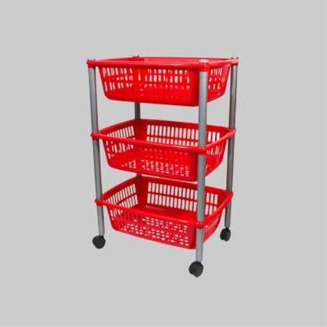 Carrello multiuso tre ripiani cm 40x30x85h (1/2)