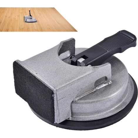 Outil Réglable Pose Lames de Sol – Ventouse Robuste, Parquet, Stratifié et Vinyle, Argent (1/5)