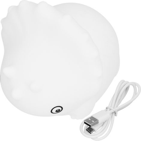 Veilleuse tactile en silicone, rechargeable par USB, veilleuse dinosaure LED tactile pour chambre d'enfant, cadeau de Noël, décoration de bureau (1/5)