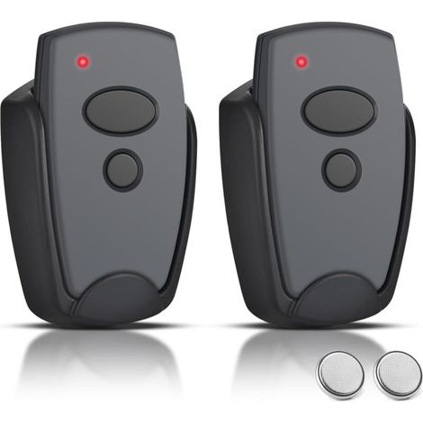 Télécommande 2 canaux pour portail garage – Compatible Marantec D302/D304/D382/D384/D323, fréquence 868,3 MHz, lot de 2 pièces